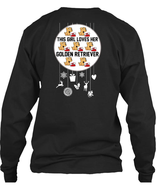 This Girl Loves Her Golden Retriever T Shirt, I Love My Dog T Shirt