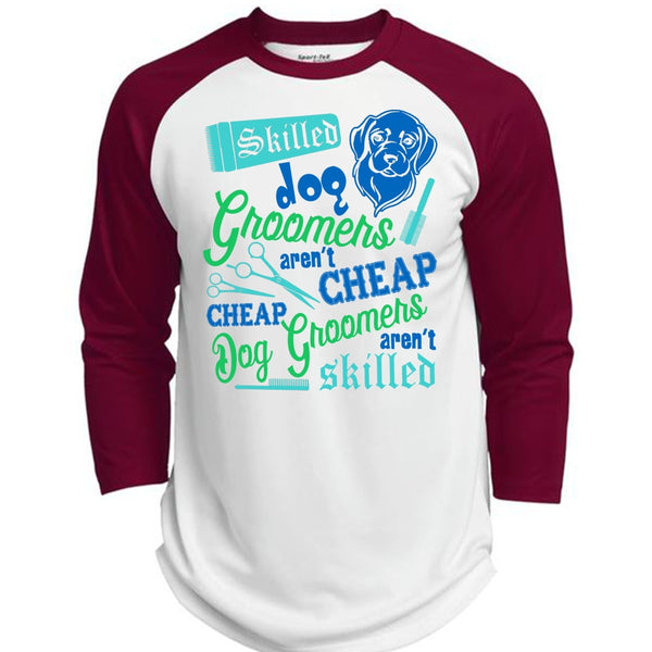 Skilled Dog Groomers Aren't Cheap T Shirt, I Love My Dog T Shirt, Awesome T-Shirts  (Polyester Game Baseball Jersey)