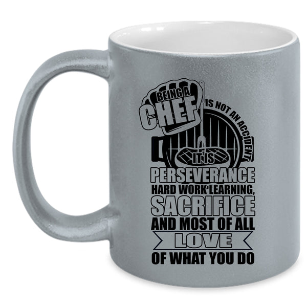 Awesome Chef Coffee Mug, Being A Chef Is Not An Accident Accent Mug