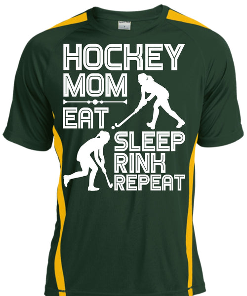 Hockey Mom Eat Sleep Rink Repeat T Shirt, Being A Hockey Mom T Shirt, Cool Shirt