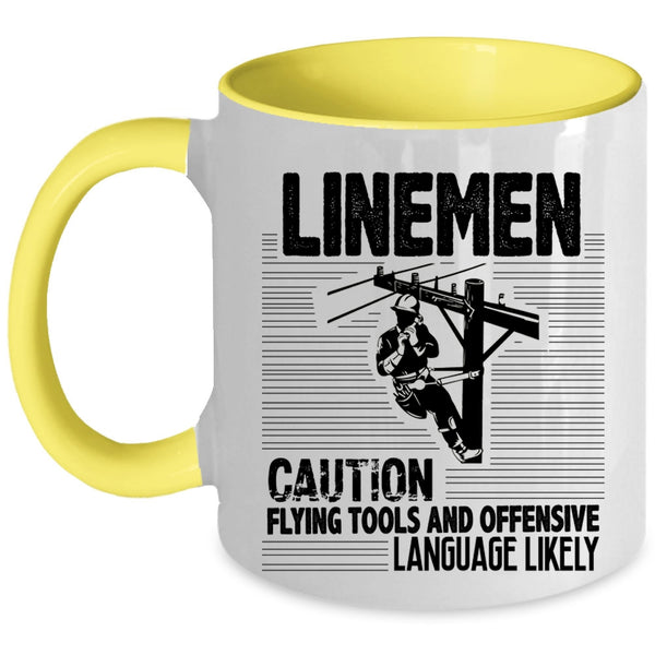 Awesome Gift For Lineman Coffee Mug, Linemen Accent Mug