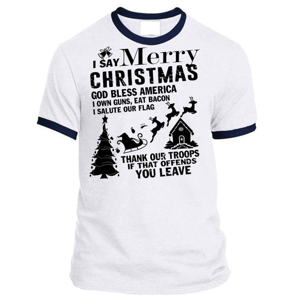 A black t-shirt with the shopify logo