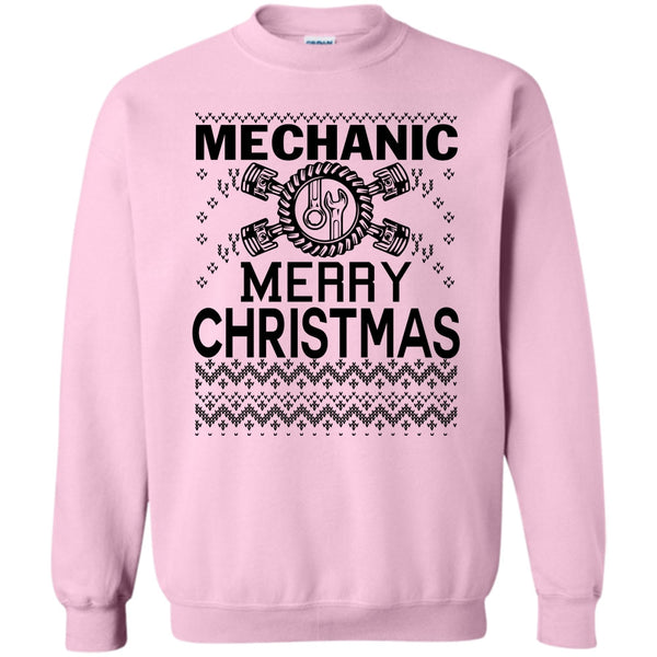 Merry Christmas Gift T Shirt, Mechanic Merry Christmas Sweatshirt