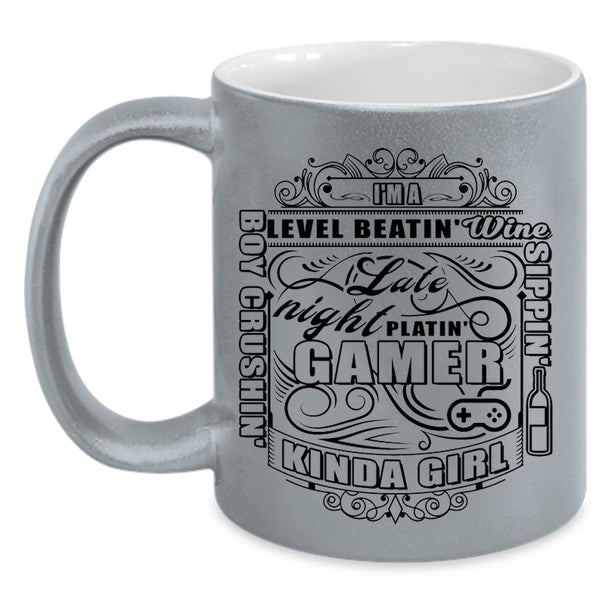 Awesome Girls Coffee Mug, I'm A Gamer Kinda Girl Accent Mug