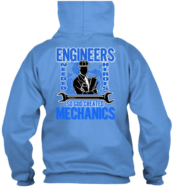 God Created Mechanics T Shirt, Engineers T Shirt