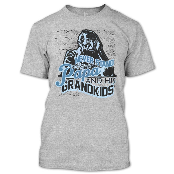 Never Stand Between T Shirt, Gift For Papa T Shirt