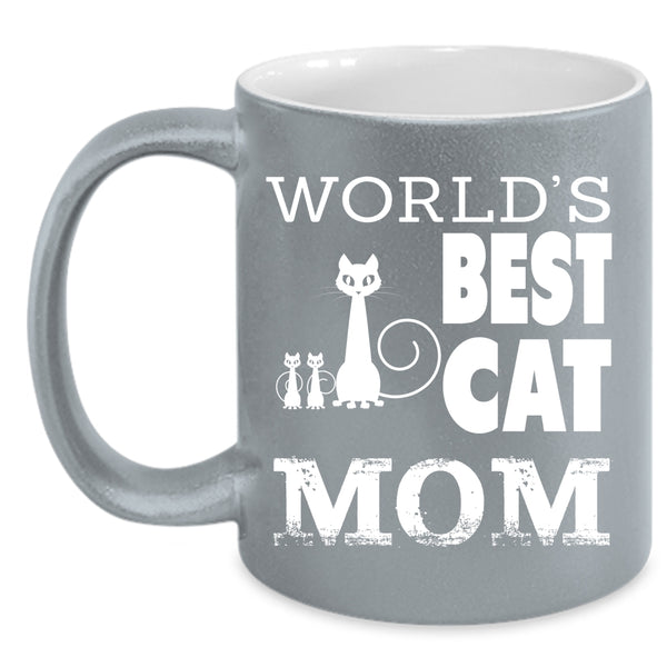 World's Best Cat Mom Mug, I Love My Pets Cup
