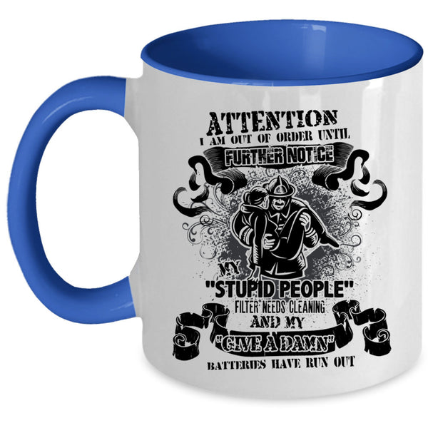 Best Gift For Fireman Coffee Mug, Awesome Firefighter Accent Mug