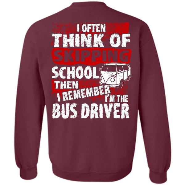 Skipping School T Shirt, I Love Bus Sweatshirt