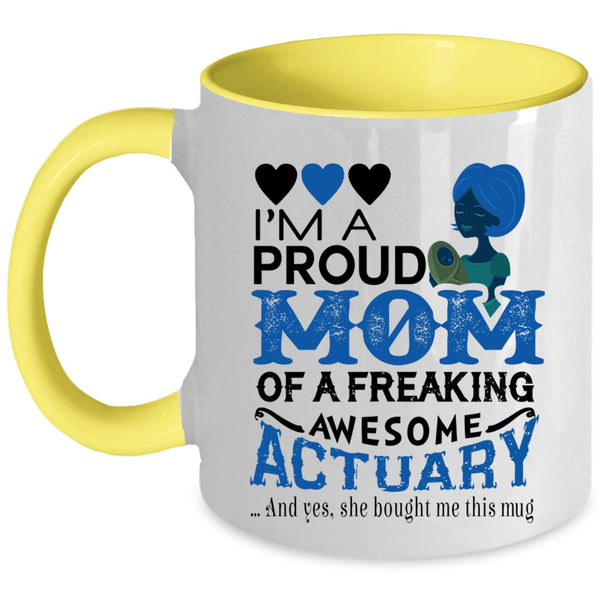 My Family Coffee Mug, Dad Of The Mom Of The Twins Accent Mug