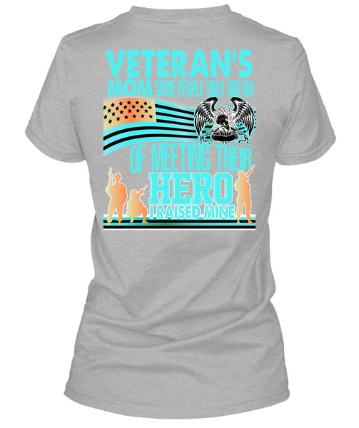 Veteran's Mom T Shirt, I Love Veteran T Shirt