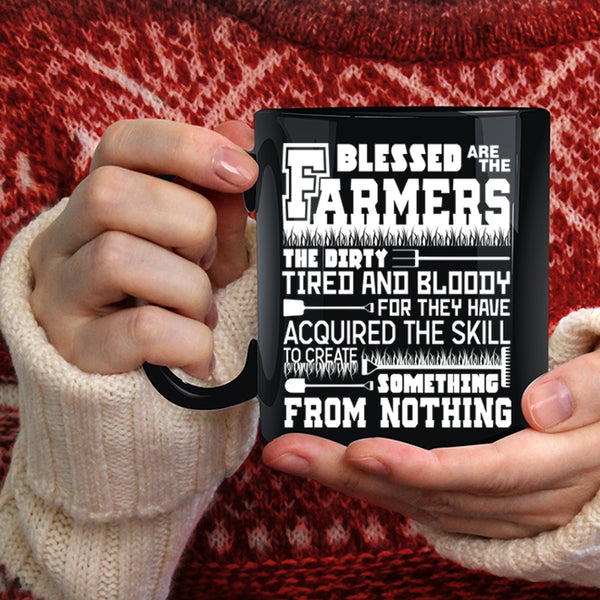 Blessed Are The Farmers Coffee Mug, Awesome Farmer Coffee Cup