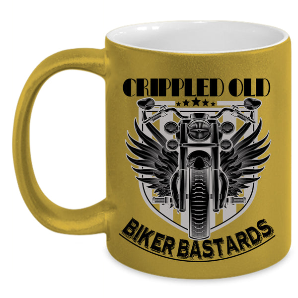 Biker Bastards Coffee Mug, Crippled Old Accent Mug