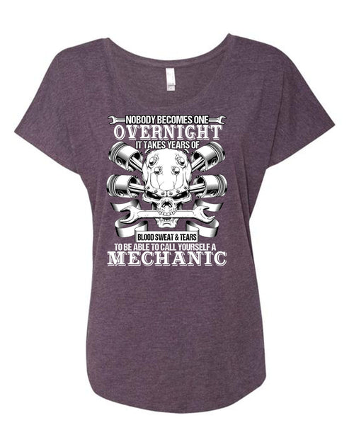 To Call Yourself A Mechanic T Shirt, Being A Mechanic T Shirt, Cool Shirt (Ladies' Triblend Dolman Sleeve)