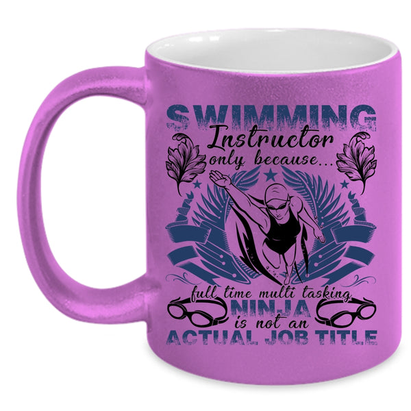 Cute Gift For Instructor Coffee Mug, Swimming Instructor Accent Mug