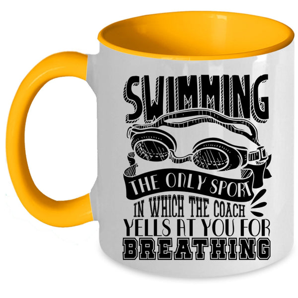 Funny Gift For Swimmer Coffee Mug, Swimming Accent Mug
