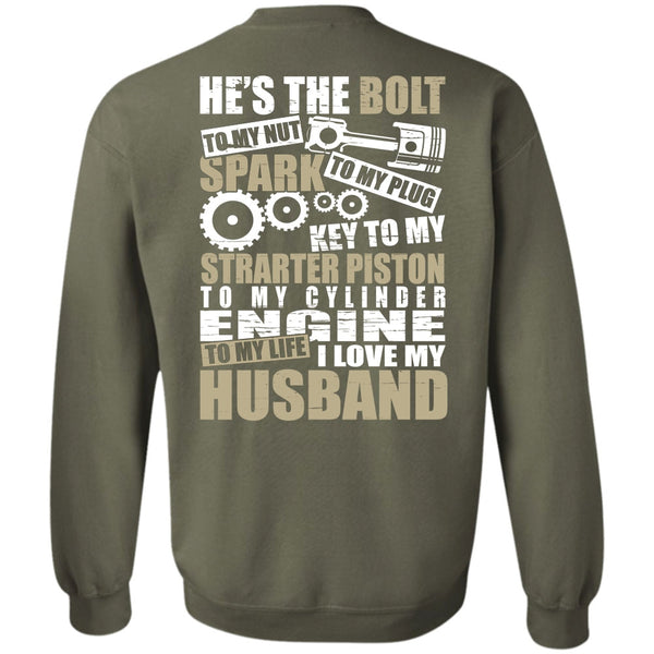 He's The Bolt T Shirt, Being A Husband Sweatshirt