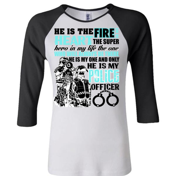He Is My Police Officer T Shirt, I Love Police T Shirt, Awesome T-Shirts