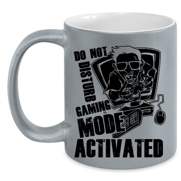 Funny Coffee Mug, Do Not Disturb Gaming Mode Activated Accent Mug
