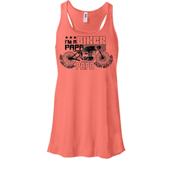 I'm A Biker Papa T Shirt, Gift For Grandpa Tank Top