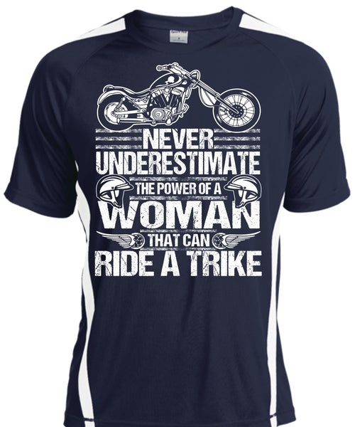 Ride A Trike T Shirt, The Power Of A Woman T Shirt, Cool Shirt