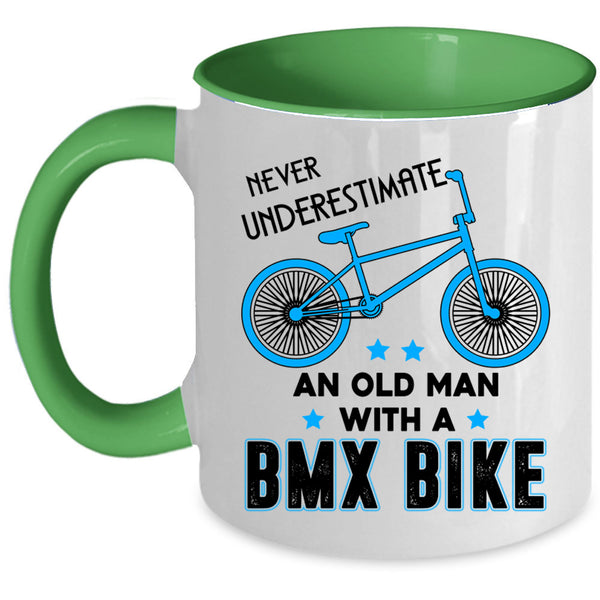 Funny Grandpa Coffee Mug, An Old Man With A BMX Bike Accent Mug