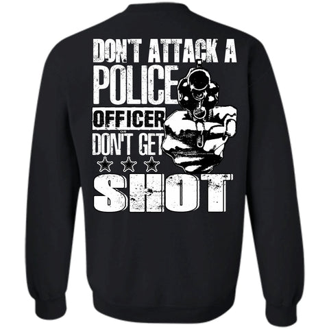 A black t-shirt with the shopify logo