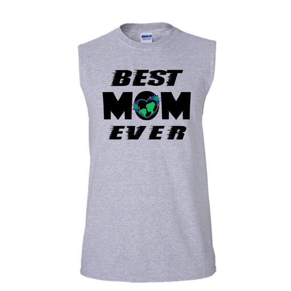 Best Mom Ever Shirt, Mother's Day Gift Shirt (Men's Cotton Sleeveless)