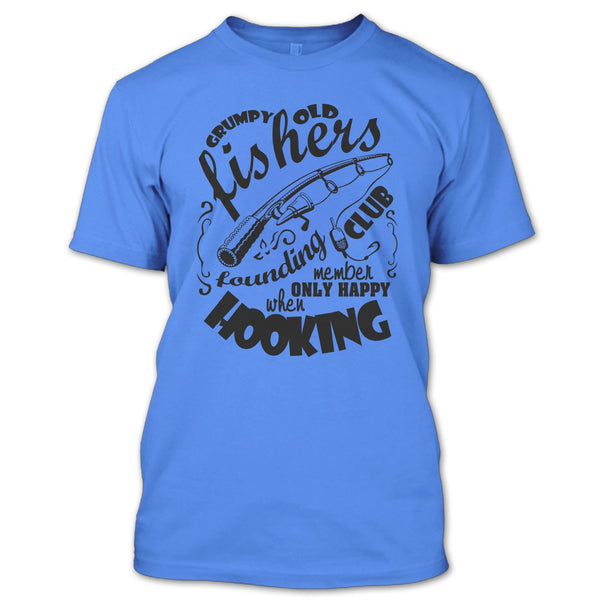 Grumpy Old Fishers T Shirt, Coolest Fishing T Shirt
