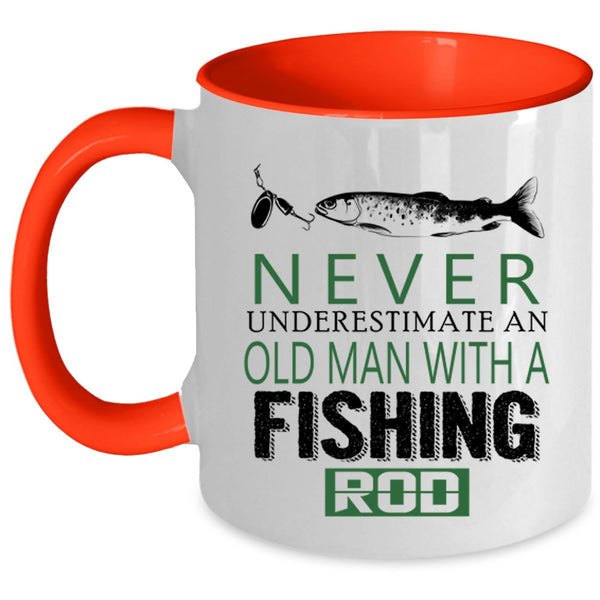 Cute Gift For Fisher Coffee Mug, Love Fishing Accent Mug