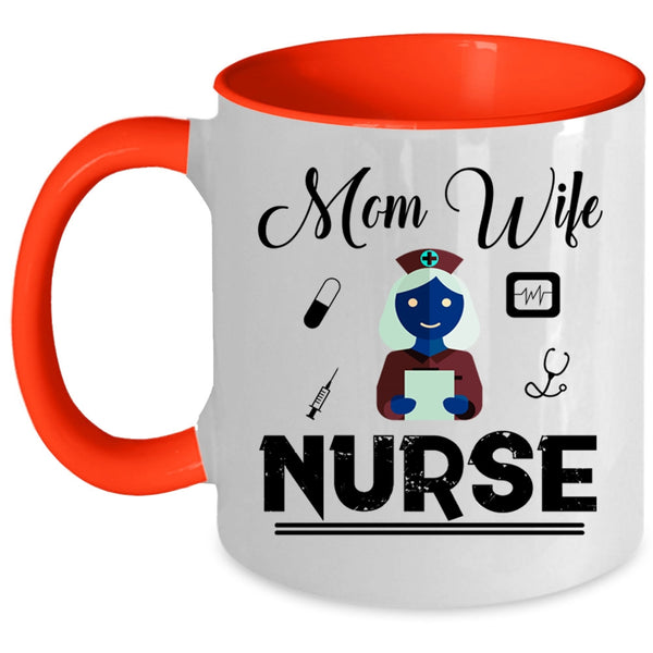 Cute Grandma Coffee Mug, The Best Mom Get Promoted To Grandma Accent Mug