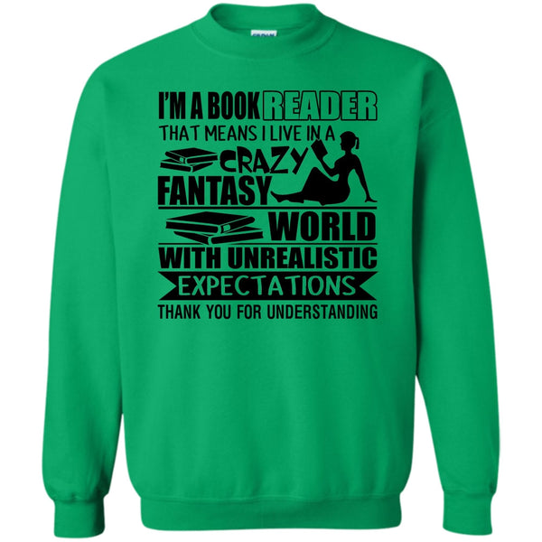 Coolest Book Reader T Shirt, I'm A Book Reader Sweatshirt