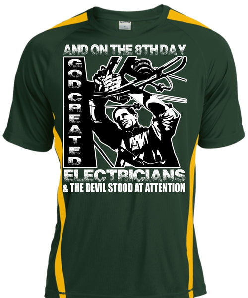 God Created Electricians T Shirt, Being An Electrician T Shirt, Cool Shirt