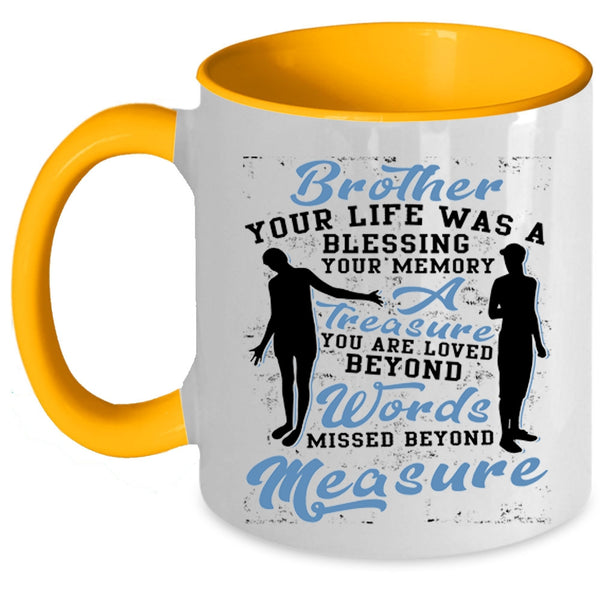 Best Gift For My Son Coffee Mug, Brother Accent Mug