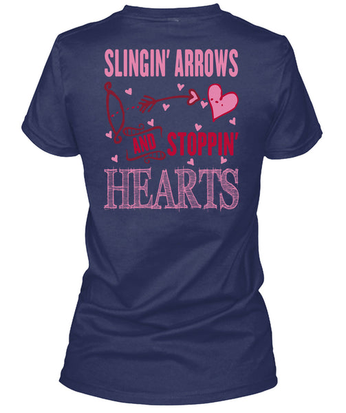 Slinging Arrows And Stopping Hearts T Shirt, I Love Husband T Shirt