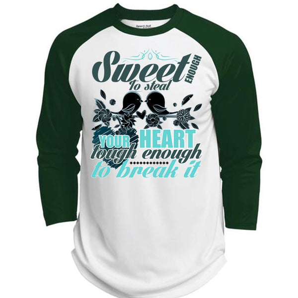 Sweet Enough To Steal Your Heart T Shirt, I Love Husband T Shirt, Awesome T-Shirts  (Polyester Game Baseball Jersey)