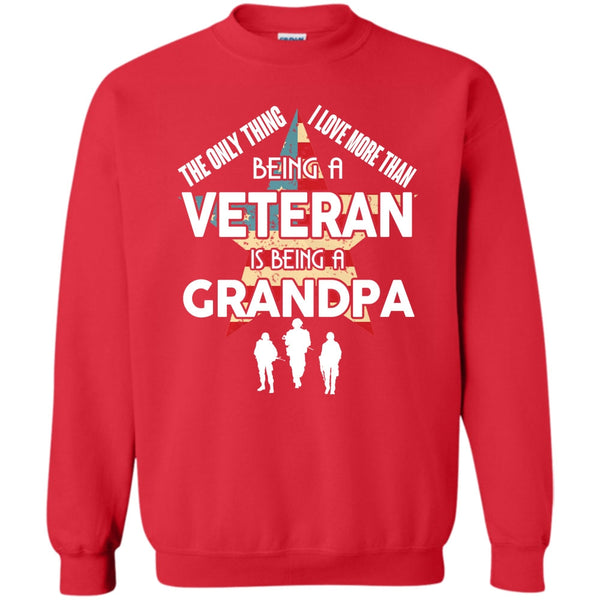 Being A Grandpa T Shirt, Coolest Grandpa Veteran Sweatshirt