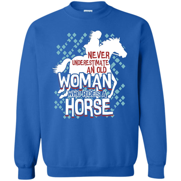 An Old Man Who Rides A Horse T Shirt, Coolest Equestrian Sweatshirt