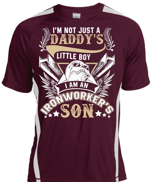 I Am An Ironworker's Son T Shirt, Daddy's Little Boy T Shirt, Cool Shirt