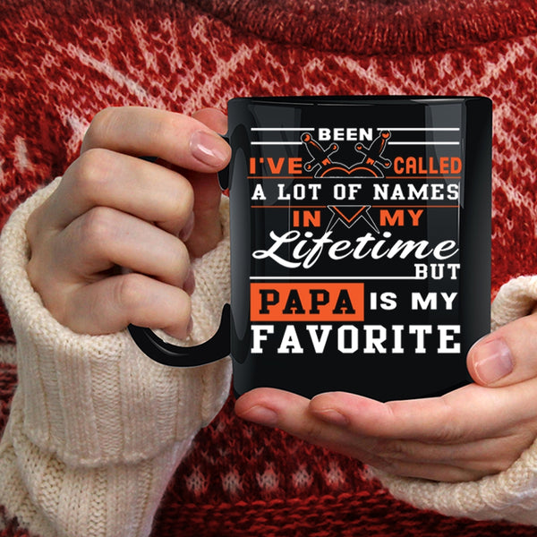 Papa Is My Favorite Name Coffee Mug, Cool Gift For Dad Coffee Cup