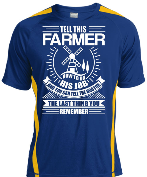 Tell This Farmer How To Do His Job T Shirt, Being A Farmer T Shirt, Cool Shirt
