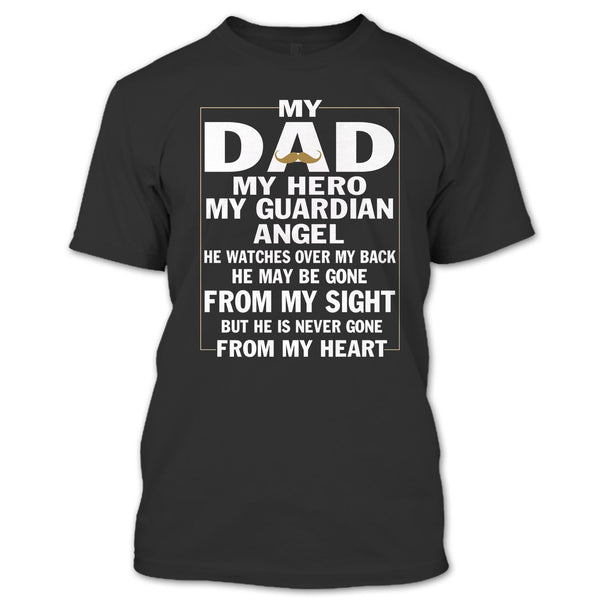 A black t-shirt with the shopify logo