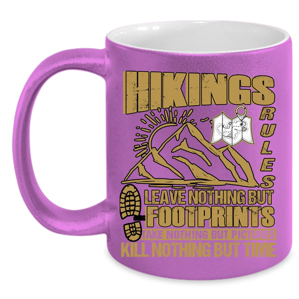 Hikings Rules Coffee Mug, Awesome Gift For Hikers Coffee Cup