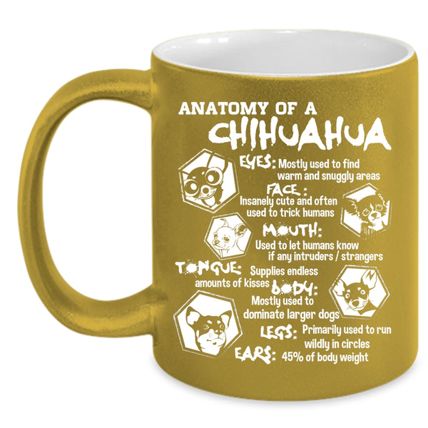 Anatomy Of A Chihuahua Coffee Mug, Chihuahua Lovers Coffee Cup