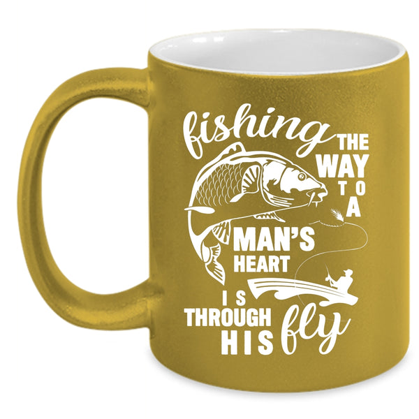 Fishing Coffee Mug, The Way To A Man's Heart Coffee Cup