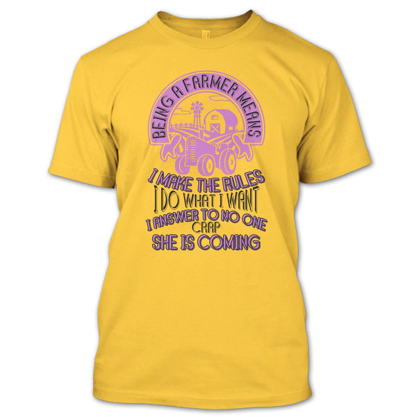 Being A Farmer T Shirt, Gift For Farmer T Shirt