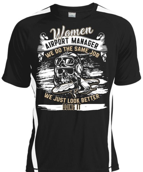 A black t-shirt with the shopify logo