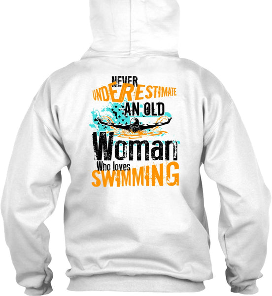 Old Woman Who Loves Swimming T Shirt, I Love Swimming T Shirt
