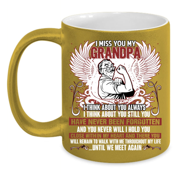 I Miss You My Grandpa Coffee Mug, Awesome Grandpa Coffee Cup