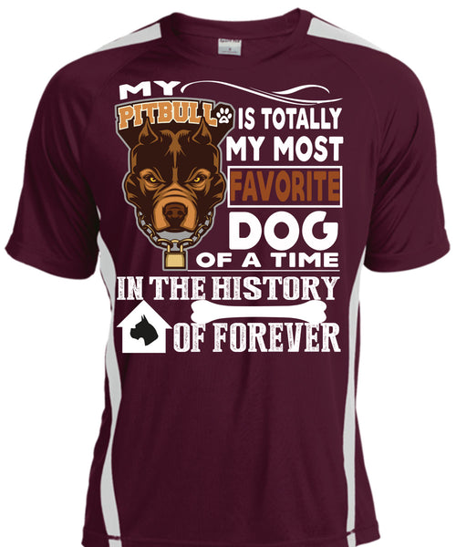 My Pit Bull Is Totally My Most Favorite Dog T Shirt, A Time In The History Of Forever T Shirt, Cool Shirt
